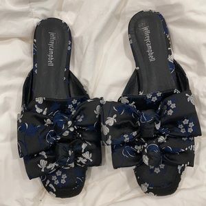 Jeffrey Campbell Slides   Sz 8 1/2  Bow detail
